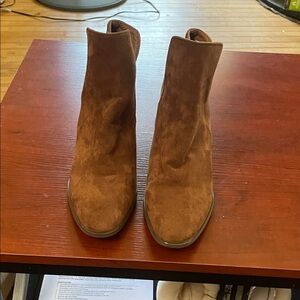 Brown Suede Ankle Boots